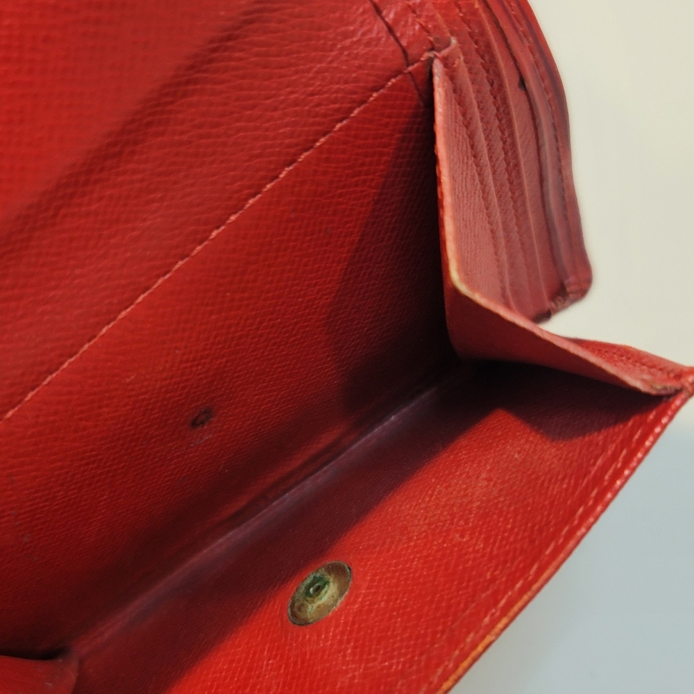 Louis Vuitton Red Epi Compact Wallet - Picture 6 of 9